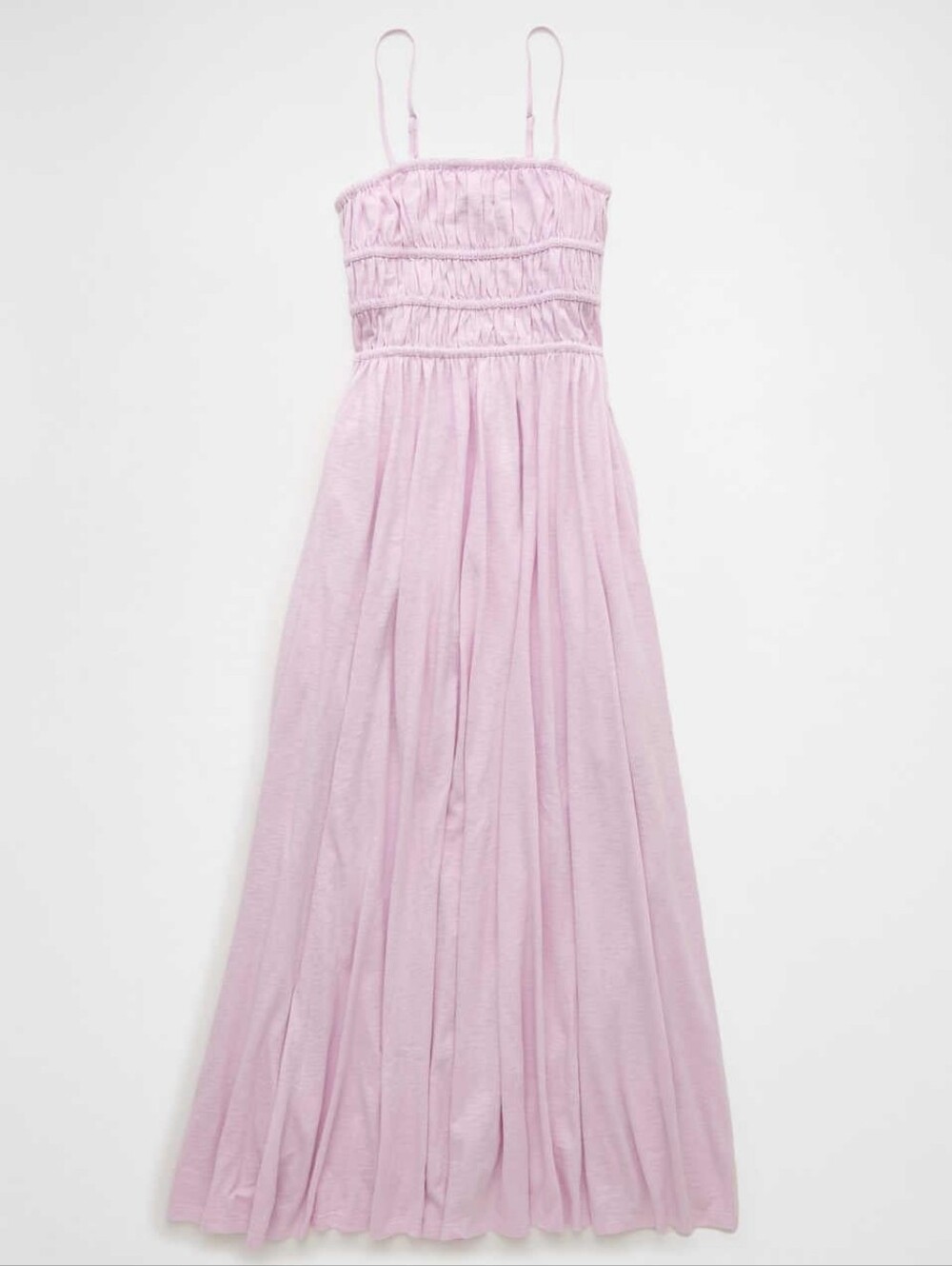 AE Sunchaser Knit Smocked Bodice Midi Dress